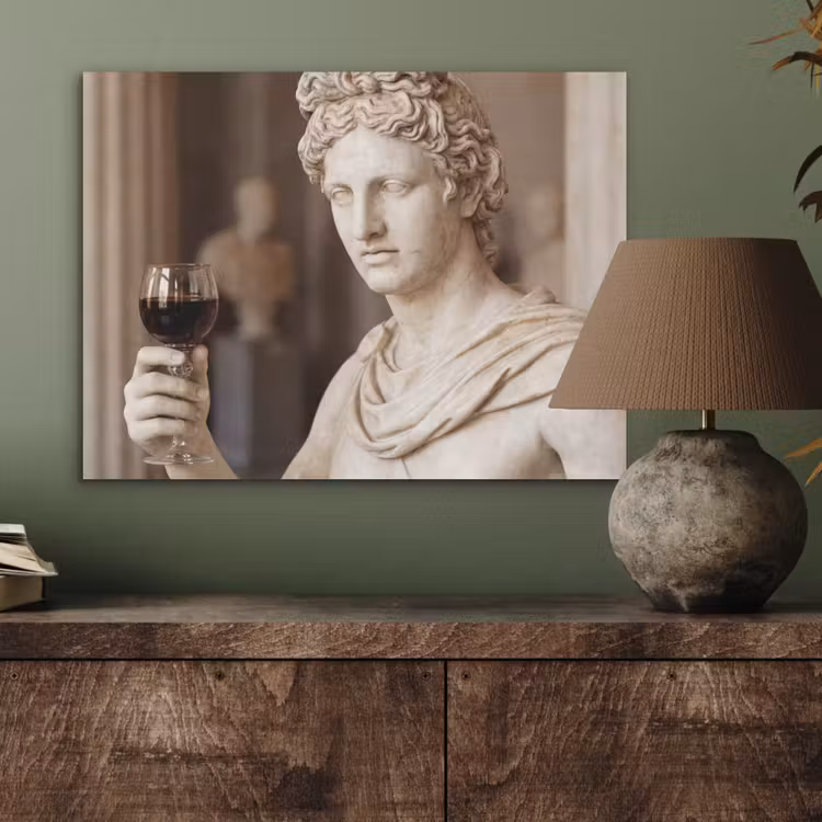 Klassiek - Marmer - Wijn PET vilt klein -sfeer2