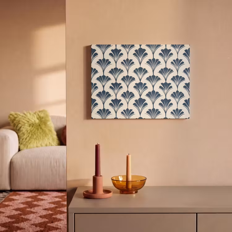 Klassiek - Motief - Blauw PET vilt klein 837 -sfeer1