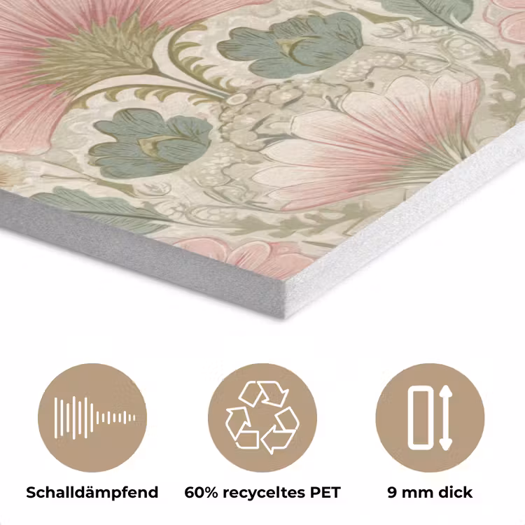 Klassiek - Patroon - Roze PET vilt klein 837 -closeup_DE