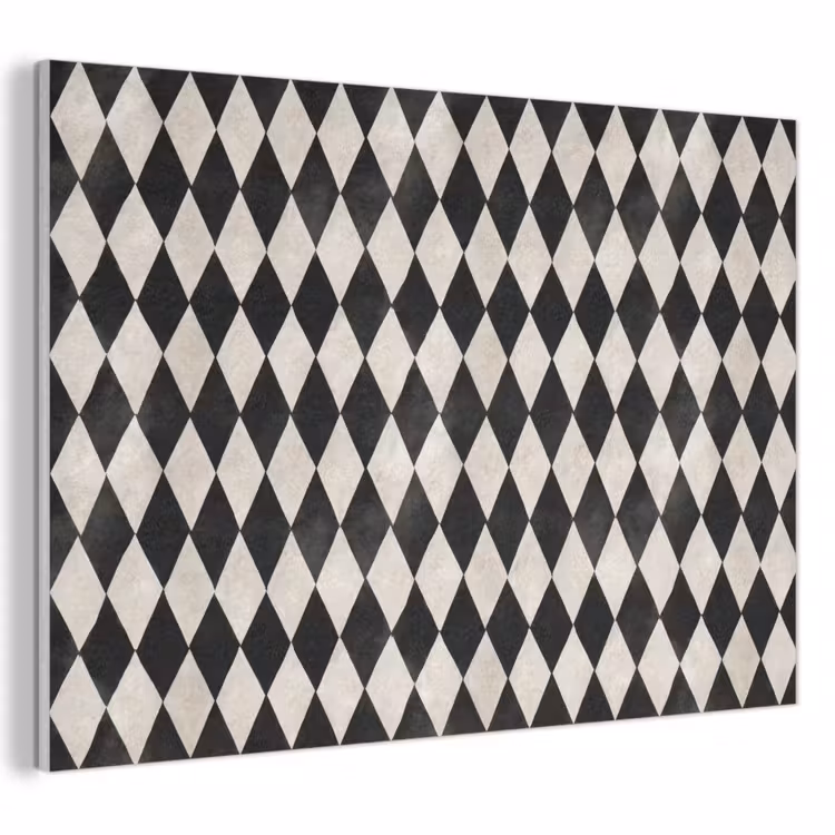Klassiek - Patroon - Zwart PET vilt klein 837 -3d