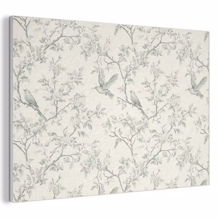 Klassiek - Vogels - Groen PET vilt klein 837 -3d