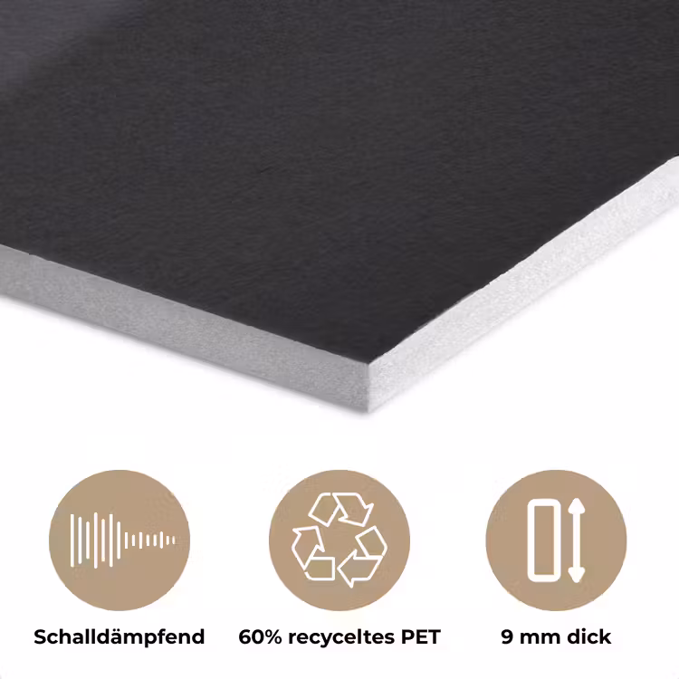 Knoflook - Zwart - Wit PET vilt klein -closeup_DE