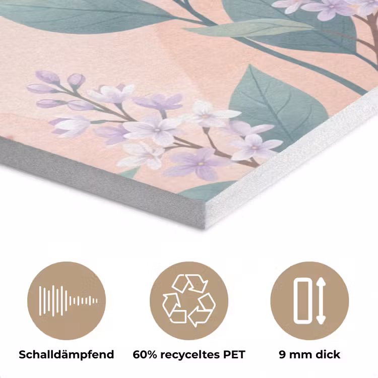 Kolibrie - Vliegen - Natuur - Illustratie - Kleurrijk PET vilt klein -closeup_DE