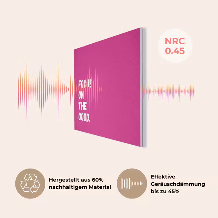 Focus on the good - Roze - Simple PET vilt klein -USP_DE