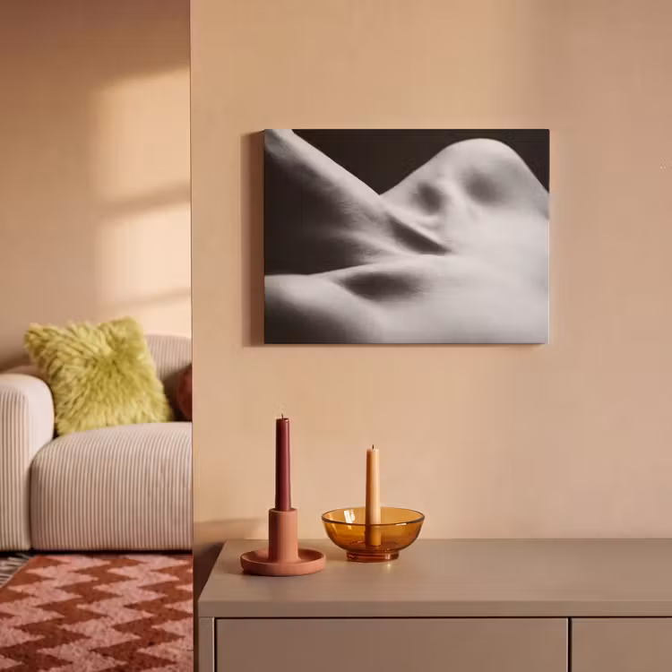 Lichaam - Vormen - Abstract - Zwart - Wit - Sensueel PET vilt klein -sfeer1