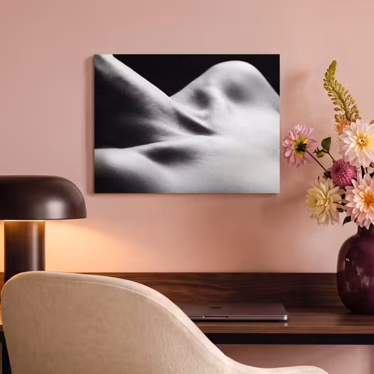 Lichaam - Vormen - Abstract - Zwart - Wit - Sensueel PET vilt klein -sfeer3