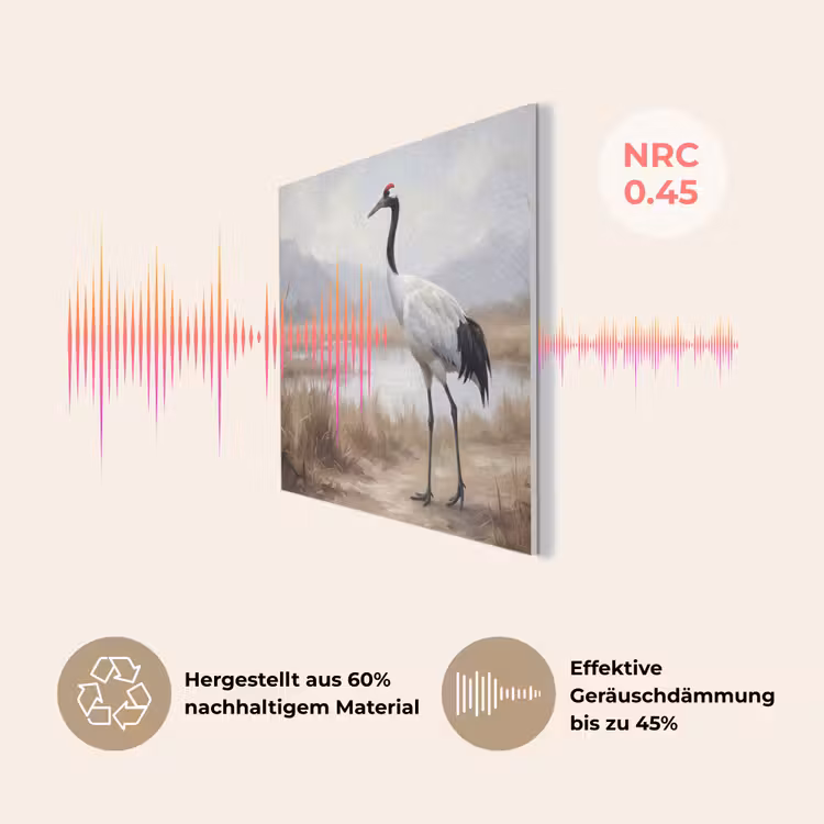 Kraanvogel - Natuur - Realistisch PET vilt klein -USP_DE