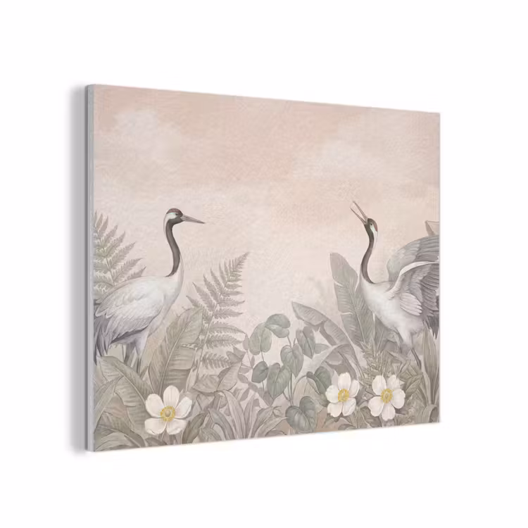 Kraanvogels - Natuur - Roze PET vilt klein -3d