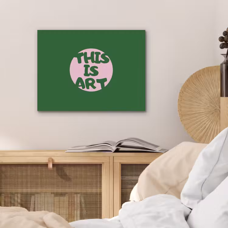 Cirkel - Roze - Tekst - Art PET vilt klein -sfeer3