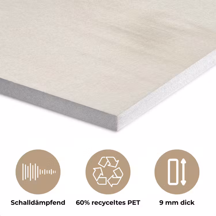 Cirkels - Vorm - Beige - Abstract PET vilt klein -closeup_DE
