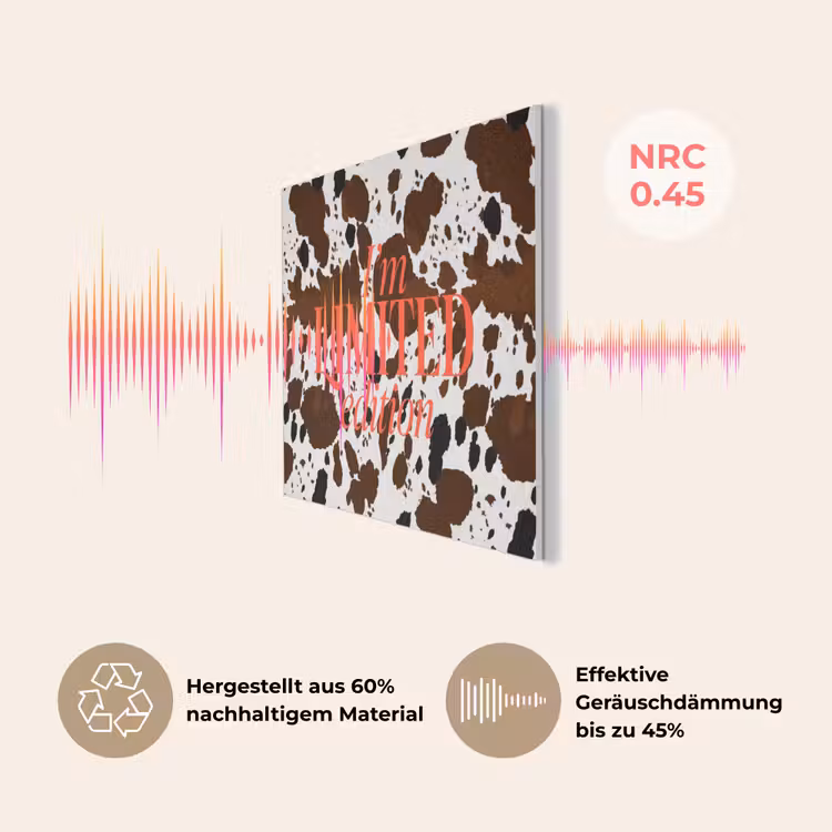Koeienprint - Limited edition - Rood PET vilt klein -USP_DE