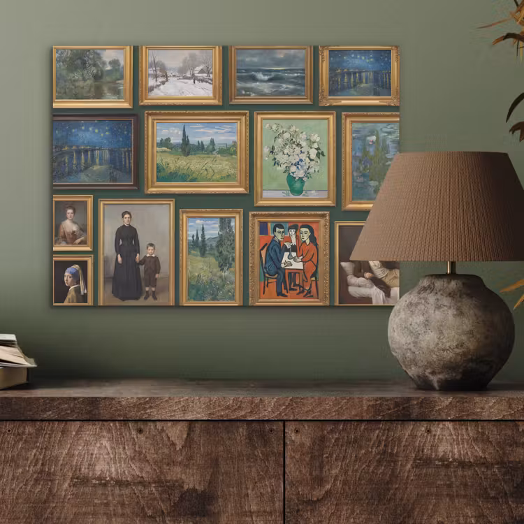 Kunst - Schilderijen - Collectie - Klassiek - Groen PET vilt klein -sfeer2