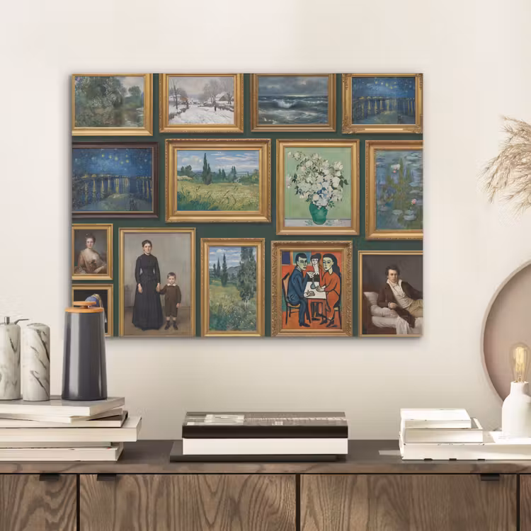 Kunst - Schilderijen - Collectie - Klassiek - Groen PET vilt klein -sfeer1
