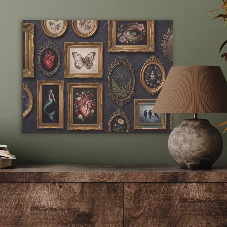 Kunst - Collectie - Vintage - Klassiek - Donker PET vilt klein -sfeer2
