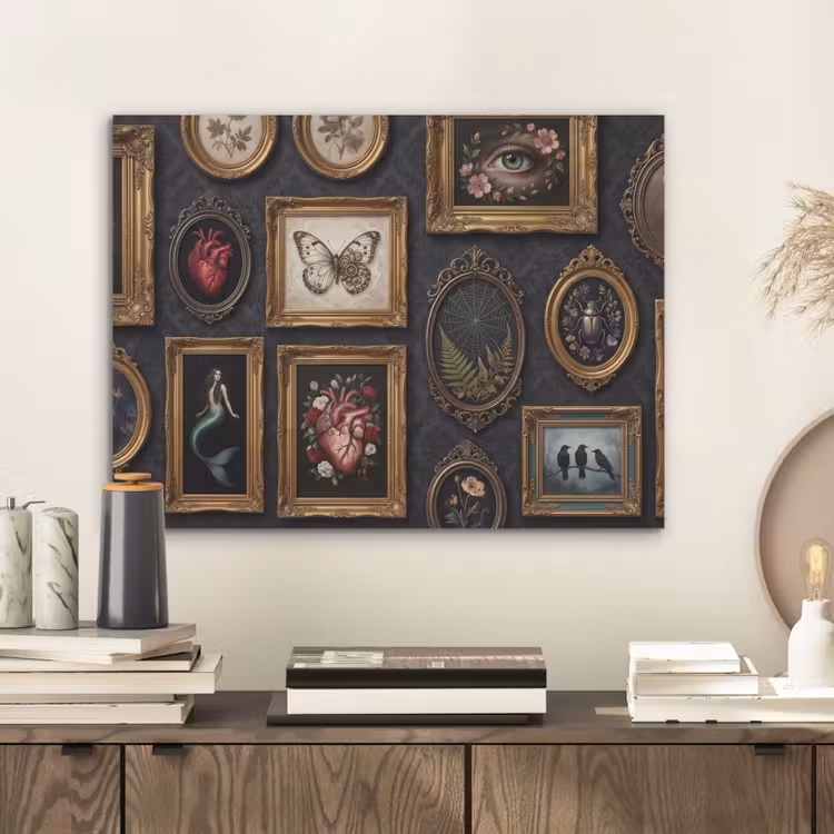 Kunst - Collectie - Vintage - Klassiek - Donker PET vilt klein -sfeer1