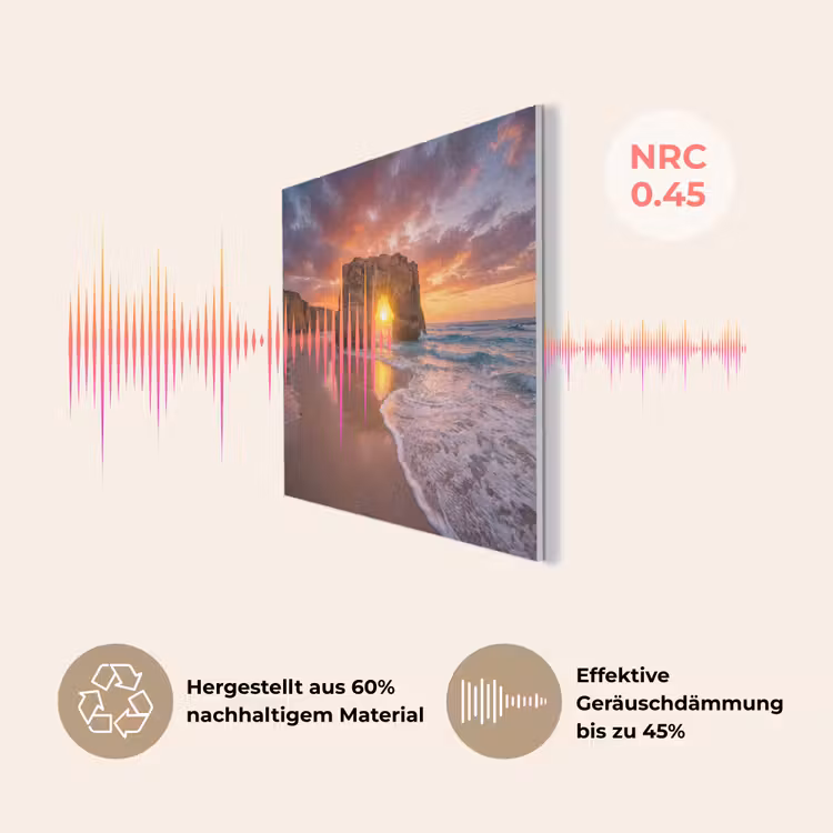 Kust - Rots - Zonsondergang - Zee - Natuur PET vilt klein -USP_DE