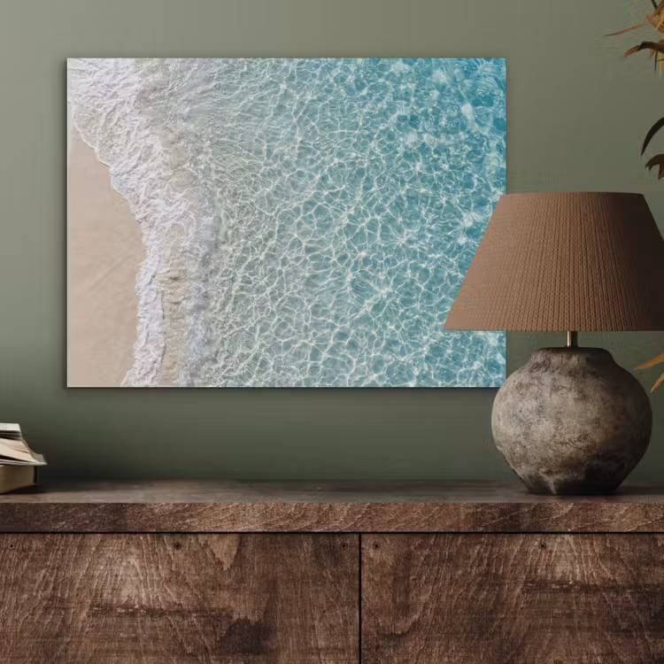 Kust - Zand - Blauw PET vilt klein -sfeer2
