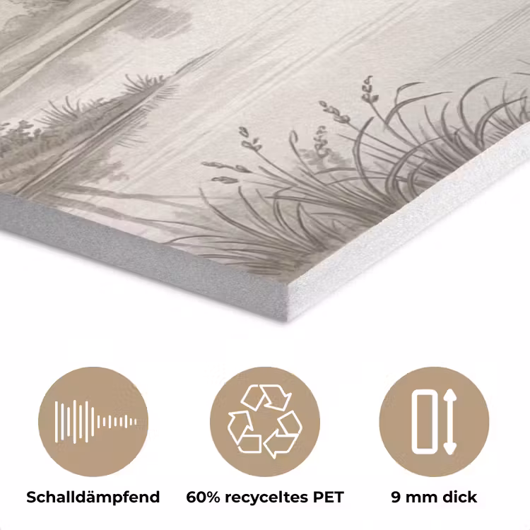Landschap - Water - Natuur - Sepia PET vilt klein -closeup_DE