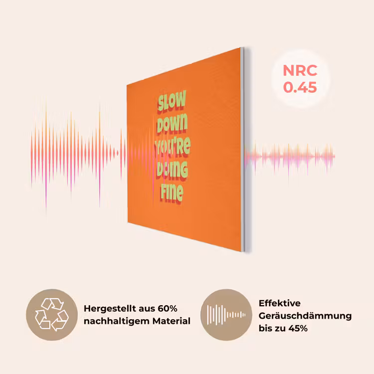 Slow down you're doing fine - Oranje - Simple PET vilt klein -USP_DE