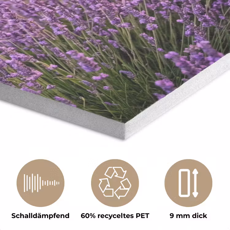 Lavendel - Veld - Natuur - Paars PET vilt klein -closeup_DE