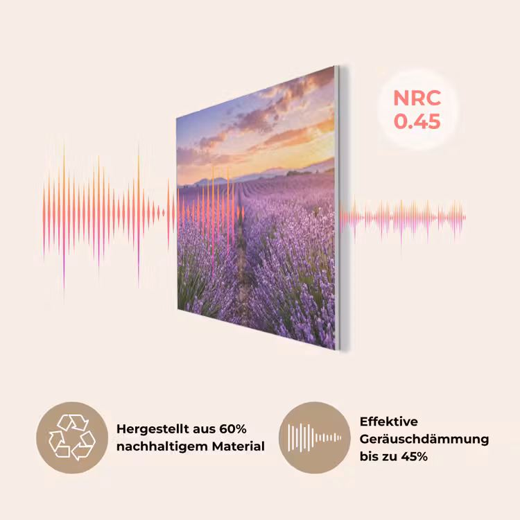 Lavendel - Veld - Natuur - Paars PET vilt klein -USP_DE