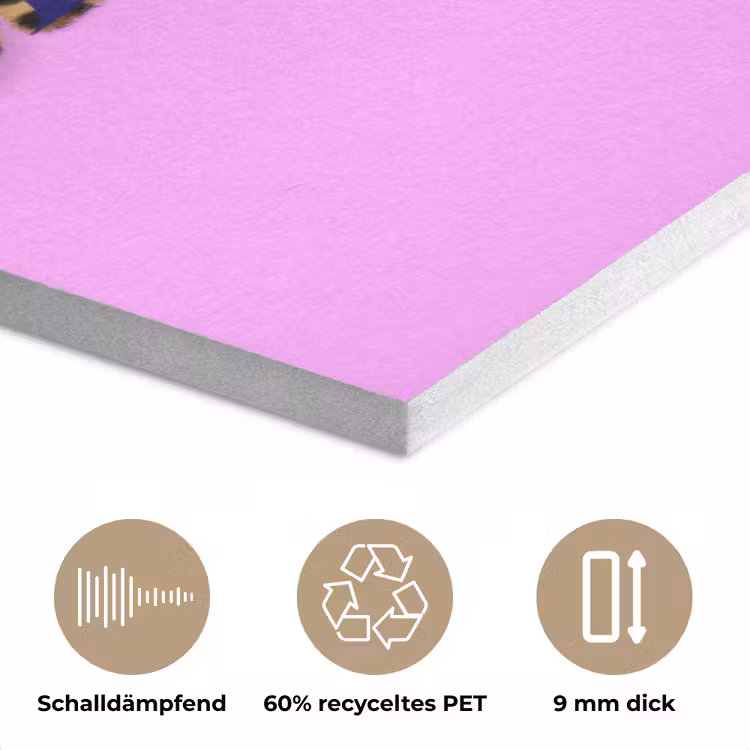 Felroze - Badass - Panterprint - Schaduw PET vilt klein -closeup_DE