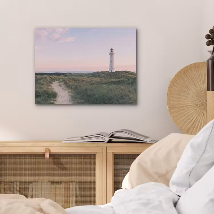 Vuurtoren - Duinlandschap - Zee PET vilt klein -sfeer3
