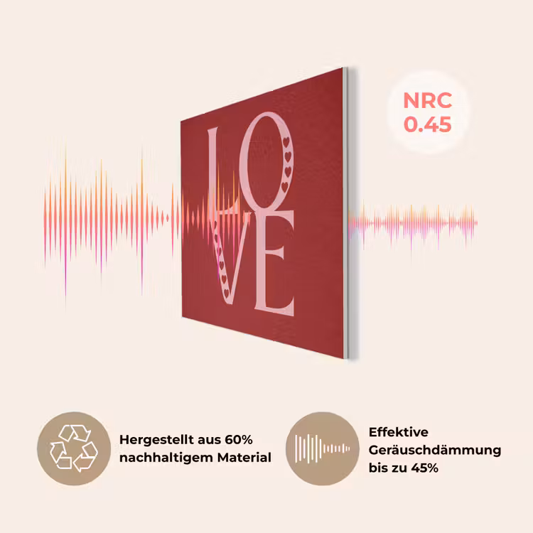 Love - Rood - Hatjes PET vilt klein -USP_DE