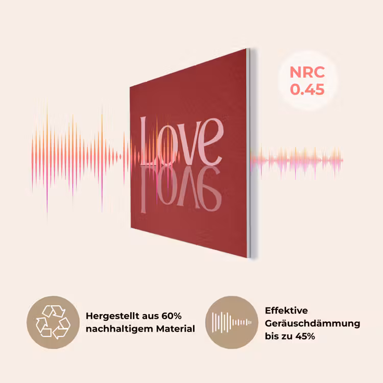 Love - Spiegeling - Rood PET vilt klein -USP_DE