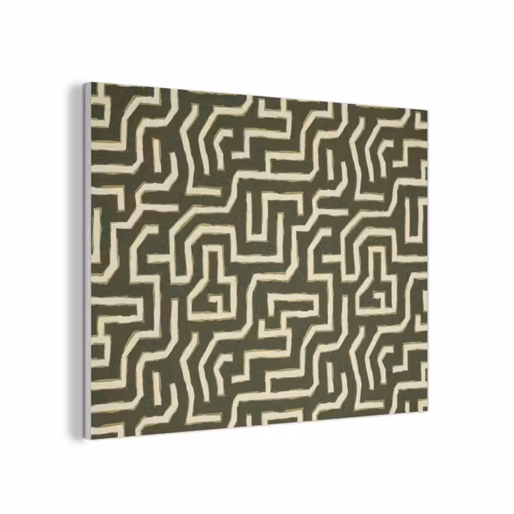 Lijnen - Abstract - Groen PET vilt klein 837 -3d