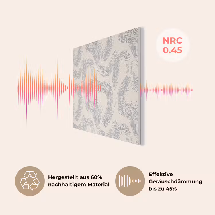 Lijnen - Patroon - Beige - Minimalistisch PET vilt klein 837 -USP_DE