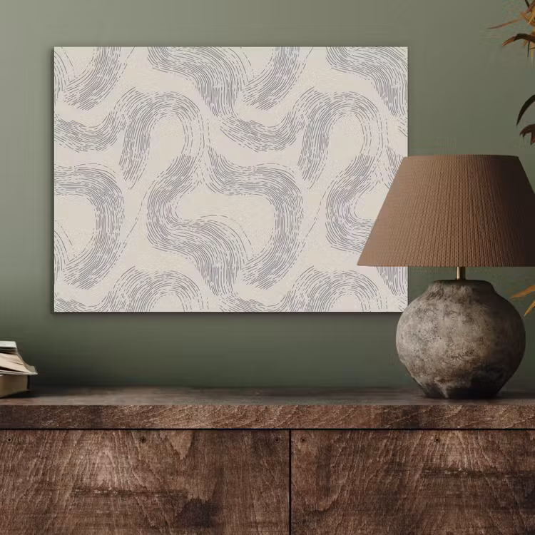 Lijnen - Patroon - Beige - Minimalistisch PET vilt klein 837 -sfeer2