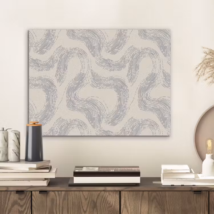 Lijnen - Patroon - Beige - Minimalistisch PET vilt klein 837 -sfeer1