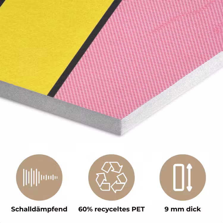 Lippen - Tekst - Kleurrijk PET vilt klein -closeup_DE
