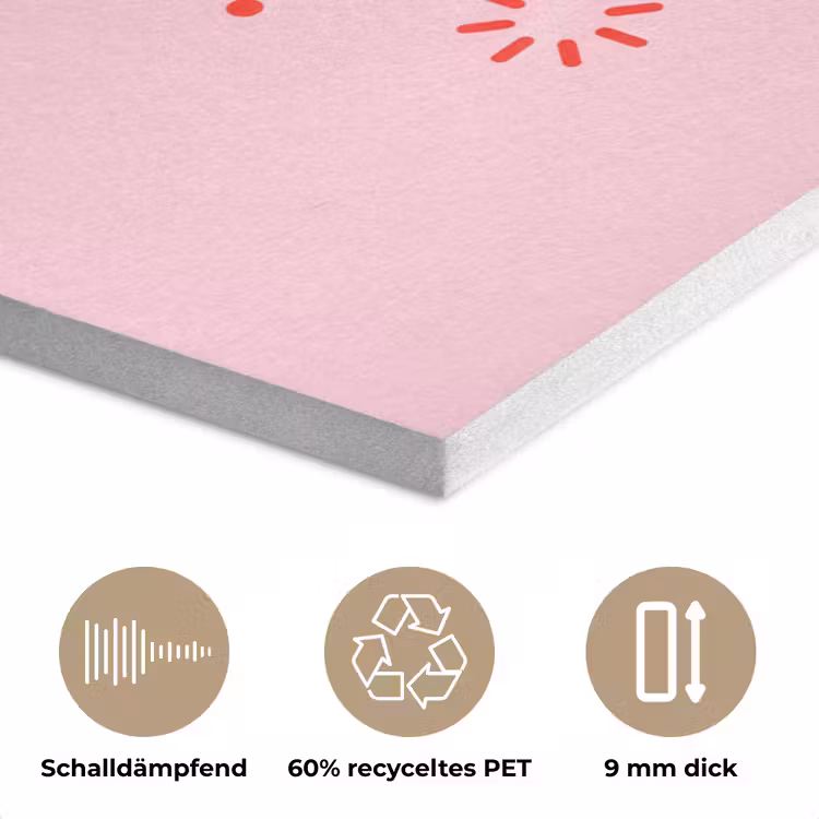 Lippen - Tong - Pop-art - Kleurrijk - Roze PET vilt klein -closeup_DE