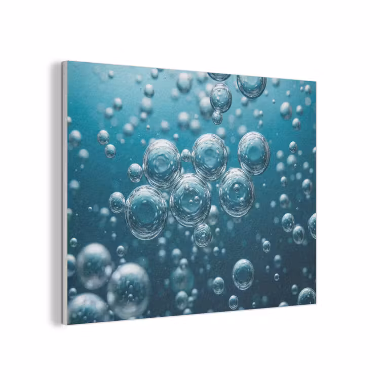 Luchtbellen - Dynamisch - Blauw PET vilt klein -3d