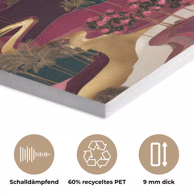 Magisch - Palmbomen - Goud PET vilt klein 837 -closeup_DE