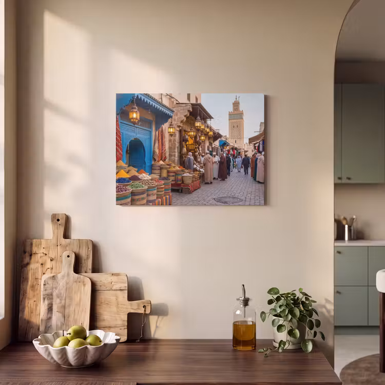 Akustikbild - Markt – Orientalisch – Farbenfroh - Markt - Oosters - Kleurrijk PET vilt klein
