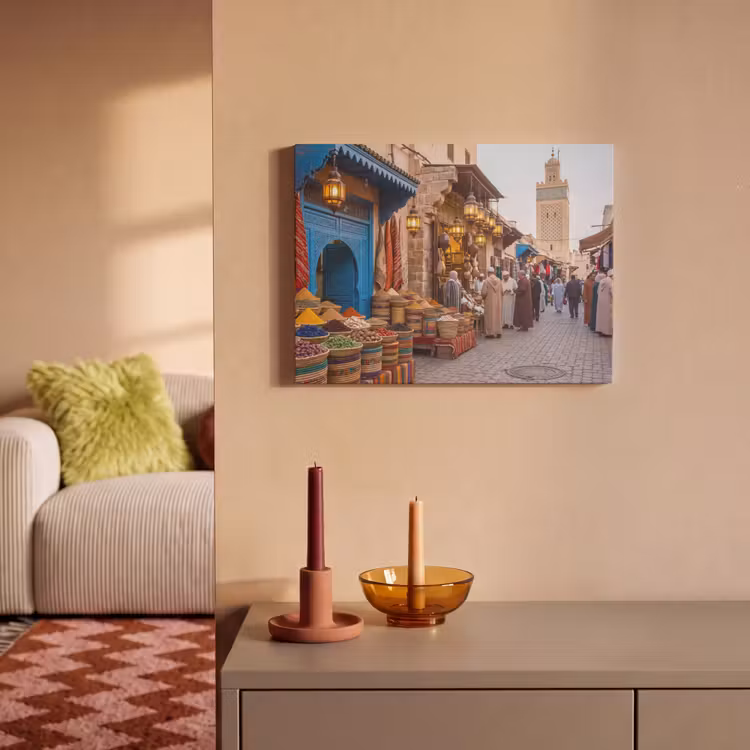 Akustikbild - Markt – Orientalisch – Farbenfroh - Markt - Oosters - Kleurrijk PET vilt klein