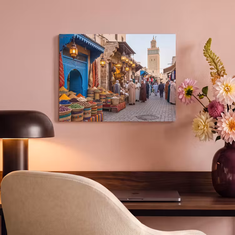 Akustikbild - Markt – Orientalisch – Farbenfroh - Markt - Oosters - Kleurrijk PET vilt klein