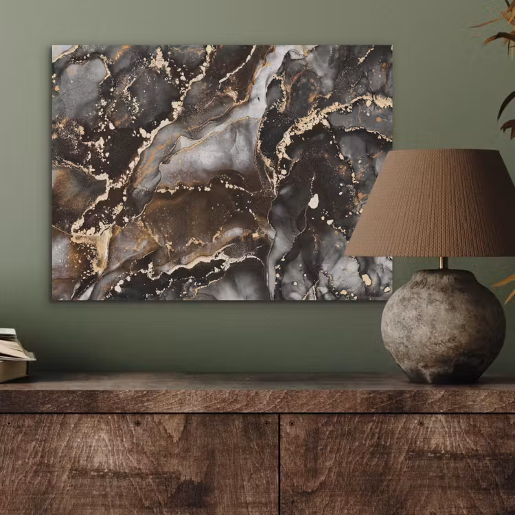 Marmer - Goud - Glitter - Luxe PET vilt klein -sfeer2