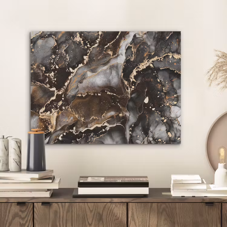 Marmer - Goud - Glitter - Luxe PET vilt klein -sfeer1