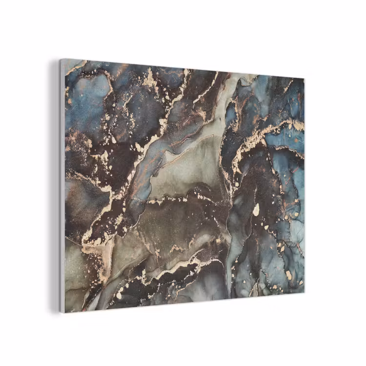 Marmer - Goud - Groen PET vilt klein -3d