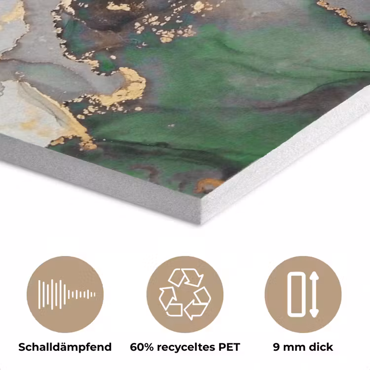 Marmer - Goud - Groen - Luxe PET vilt klein -closeup_DE