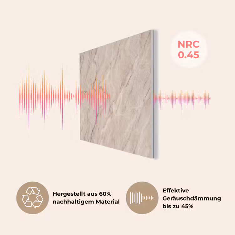 Marmer - Patroon - Abstract - Modern - Beige PET vilt klein -USP_DE