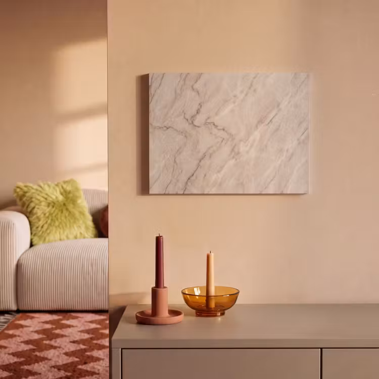 Marmer - Patroon - Abstract - Modern - Beige PET vilt klein -sfeer1