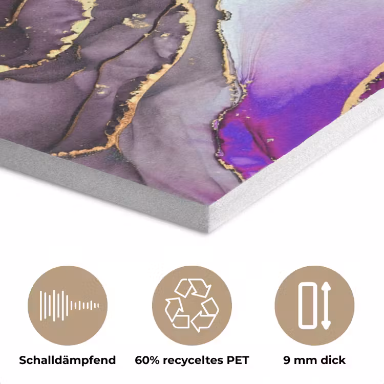 Marmer - Roze - Paars - Gold PET vilt klein -closeup_DE