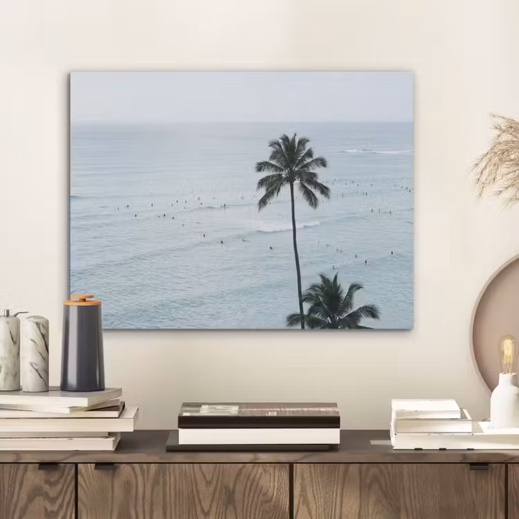 Oceaan - Palmbomen - Surfers PET vilt klein -sfeer1