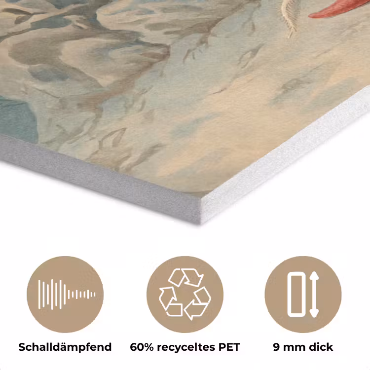 Zeeleven - Kwal - Onderwater - Illustratie - Beige PET vilt klein -closeup_DE