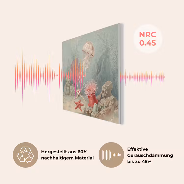 Zeeleven - Kwal - Onderwater - Illustratie - Beige PET vilt klein -USP_DE
